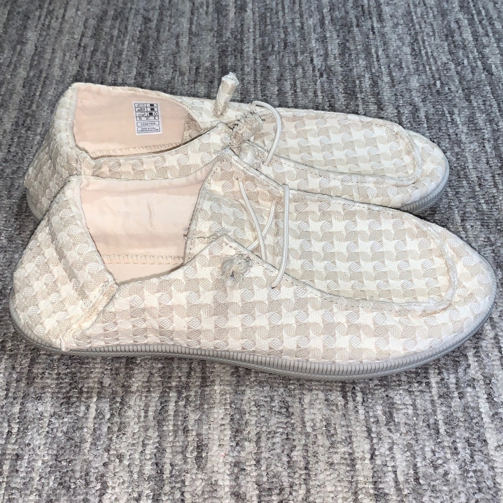 Rocket Dog Mellow Slip On Shoes Plush Foam Casual Houndstooth Loafers Size 10